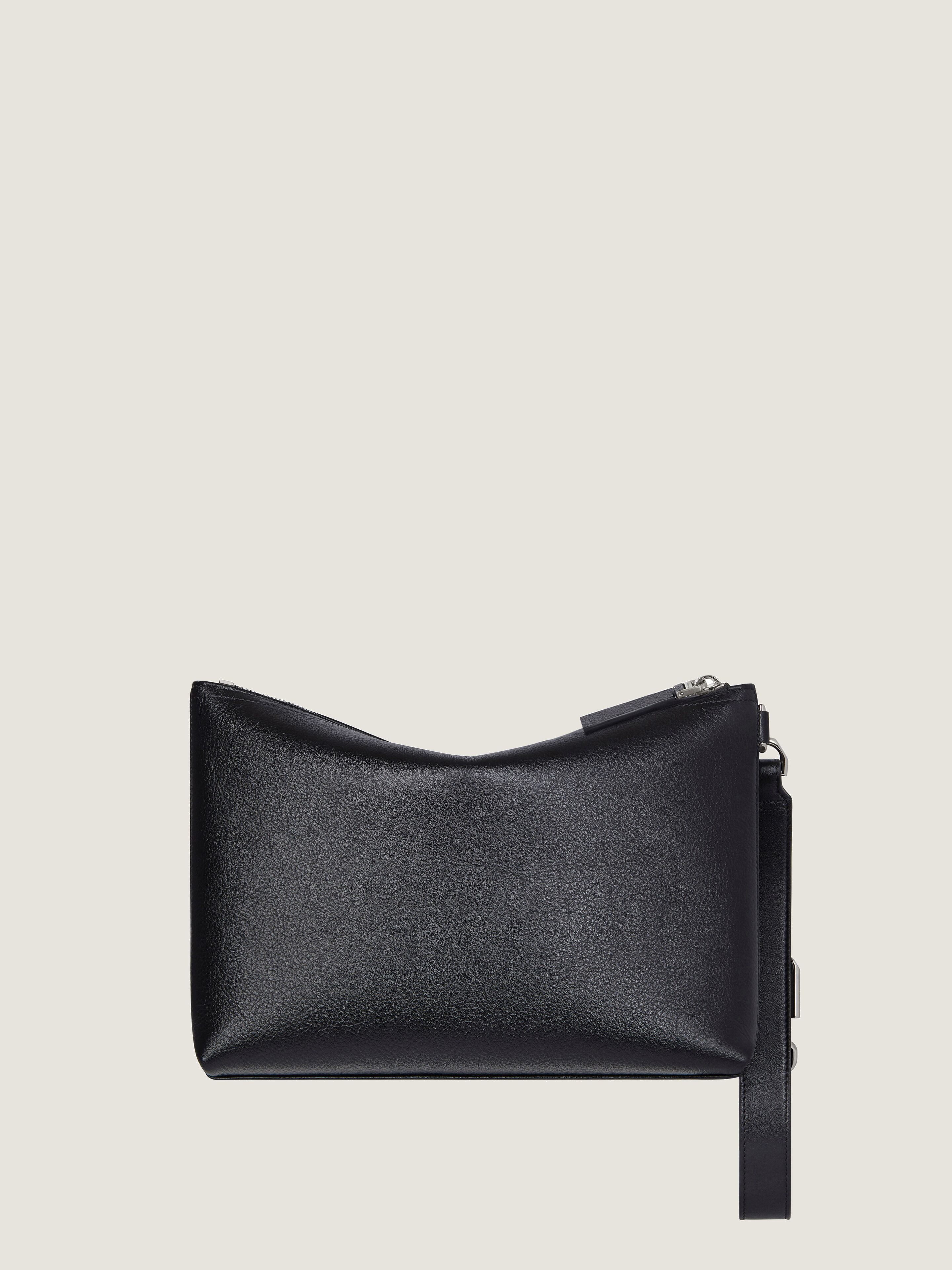 Voyou pouch in grained leather